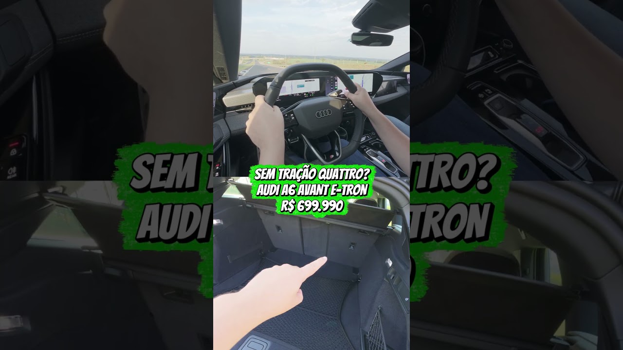 SEM TRAÇÃO QUATTRO?! Como anda a nova Audi A6 Avant e-tron! 😱⚡