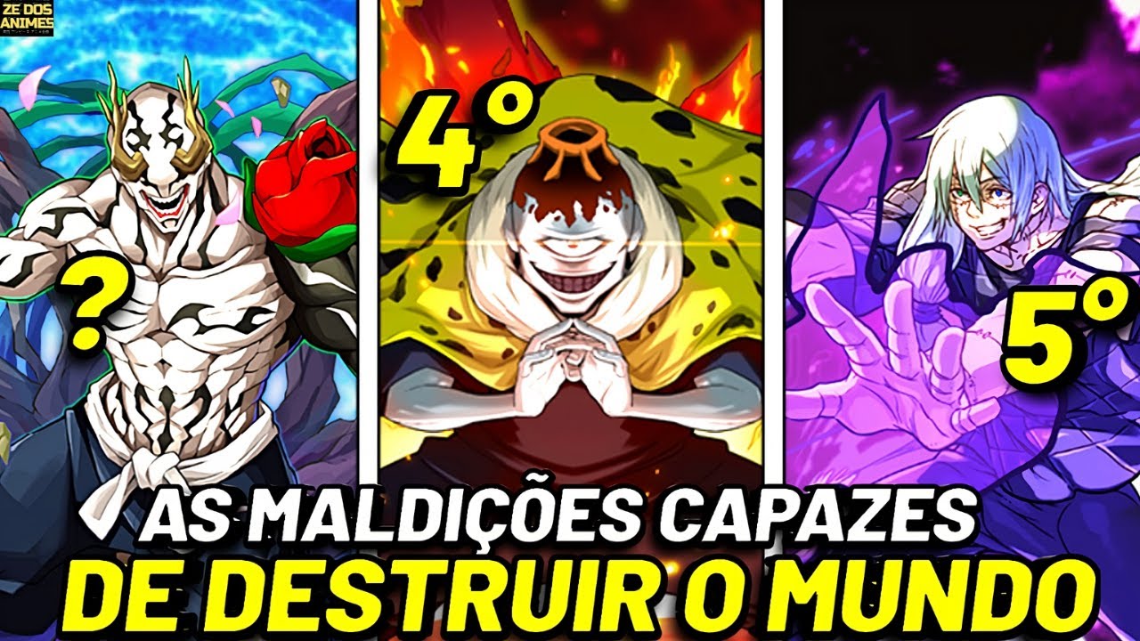 TOP 10 MALDIÇÕES MAIS FORTES DE JUJUTSU KAISEN ATUALIZADO!