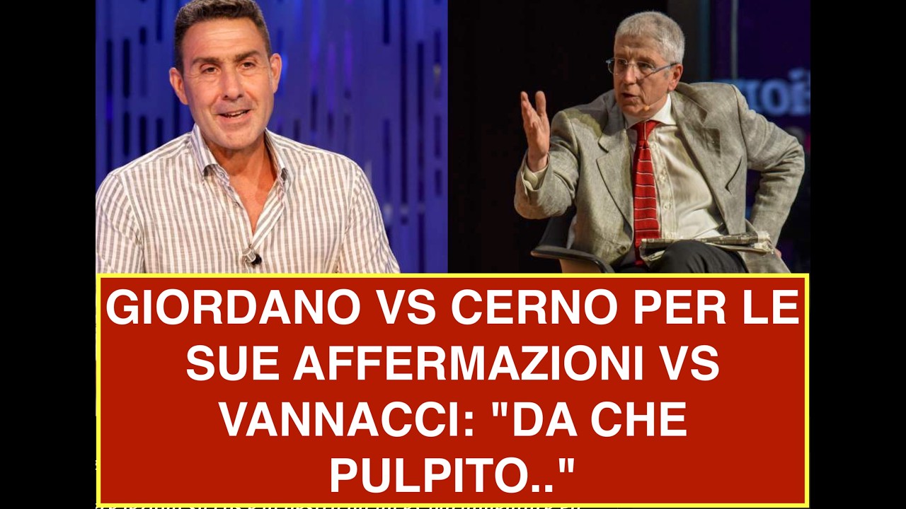 GIORDANO VS CERNO PER LE SUE AFFERMAZIONI VS VANNACCI: "DA CHE PULPITO.."