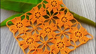 🧡 How to Make a Crochet Square Motif Pattern Suitable for Many Projects