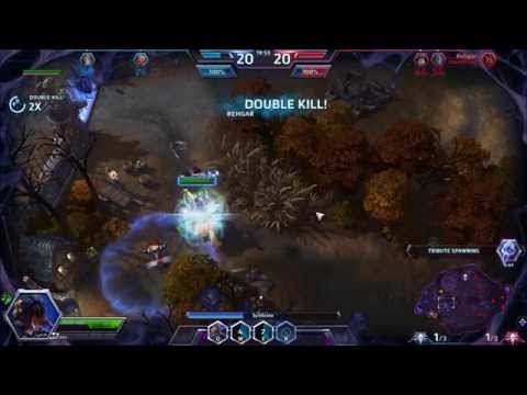 Heroes of the Storm Alpha - Abathur - Illidan Triple Kill