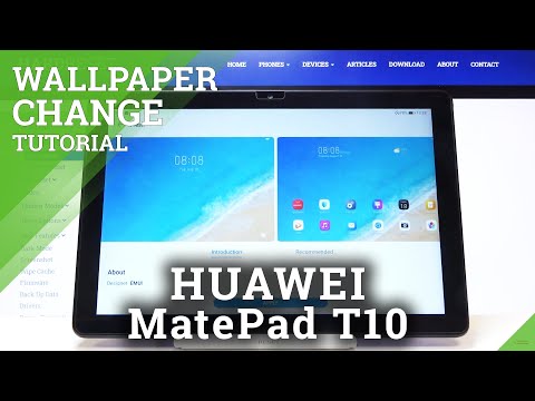 How to Change Wallpaper in HUAWEI MatePad T10 – Update Desktop
