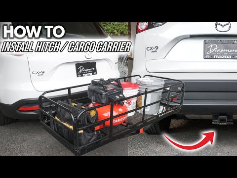 How To Install A Trailer Hitch With Cargo Carrier Attachment! | NO WELDING Needed! EASY DIY