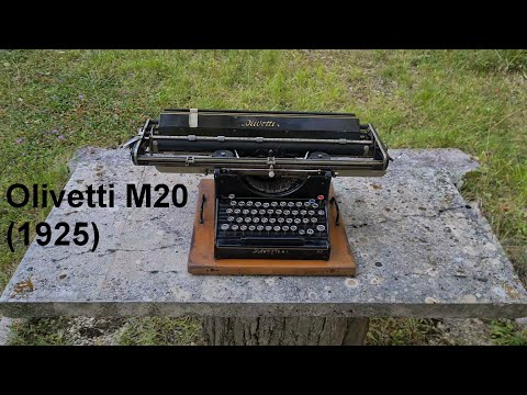 Alte Olivetti M20-Schreibmaschine (1925), Reparatur des Wagengestänges und Tipptest (Video Nr. 71)