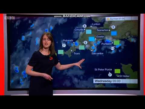 Alex Osbourne BBC South west news lunchtime weather 10/30/2018 - 60 FPS
