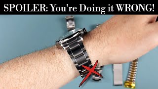 🛠 How to CORRECTLY Size ALL Metal Watch Bracelets Without Causing Damage | Get A PERFECT Custom Fit!