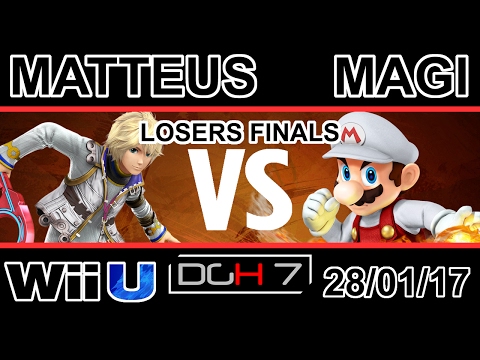 Don't Get Hit 7 - Matteus (Shulk, Marth, Bowser) vs Magi (Mario) - Losers Finals