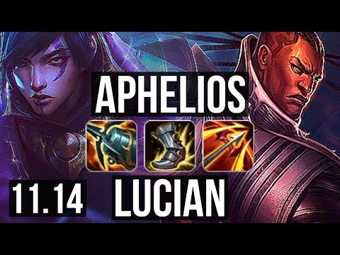 APHELIOS & Leona vs LUCIAN & Bard (ADC) | Rank 1 Aphelios, Rank 7, 6/2/14 | TR Challenger | v11.14