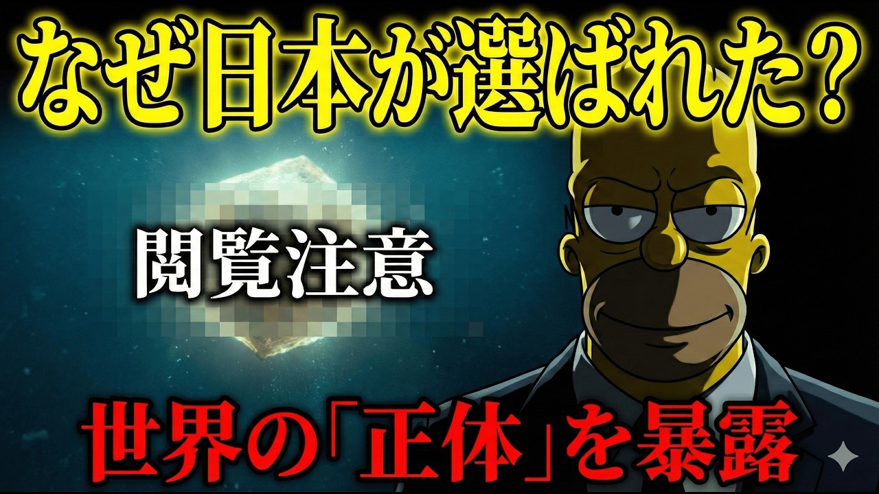 2026年シンプソンズ予言とレアアース採掘で日本が選ばれた理由【 都市伝説 予言 ミステリー スピリチュアル 予知能力 】