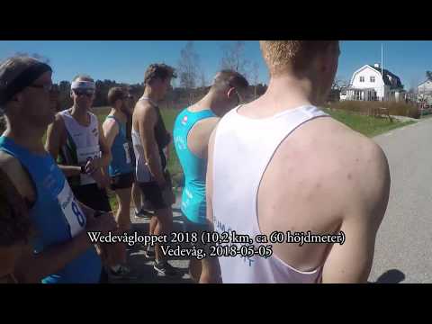 Wedevågloppet 2018 - 10,2 km (Löparperspektiv)