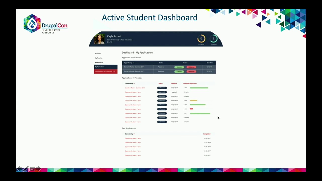 DrupalCon Seattle 2019: Case Study: The Student Experience Comes to Life