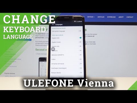How to Open Keyboard Settings in ULEFONE Vienna - Change Keyboard Language