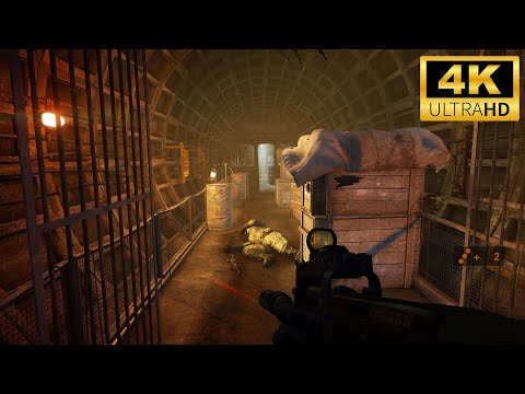 Metro Last Light Redux Walkthrough 4k 60fps ULTRA - Part 21 - THE CHASE