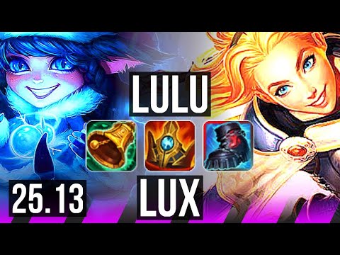 LULU & Lucian vs LUX & Zilean (SUP) | EUW Master | 25.13