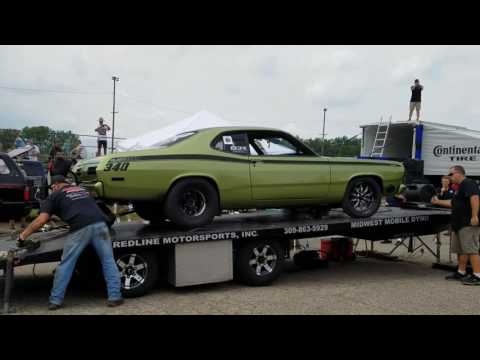 Twin Turbo Hemi 340 Duster on Dyno Over 1000hp!!! | Mopar Nationals