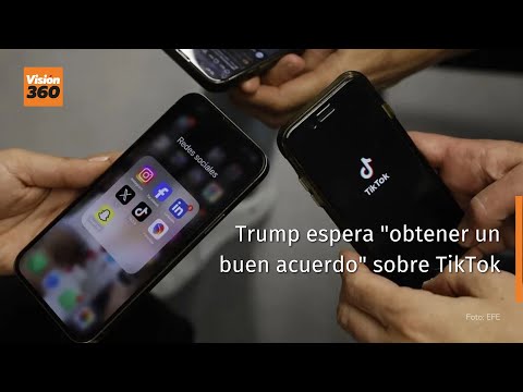 Trump espera "obtener un buen acuerdo" sobre TikTok
