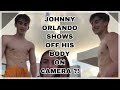 Johnny Orlando Flexes His Body - Abs?