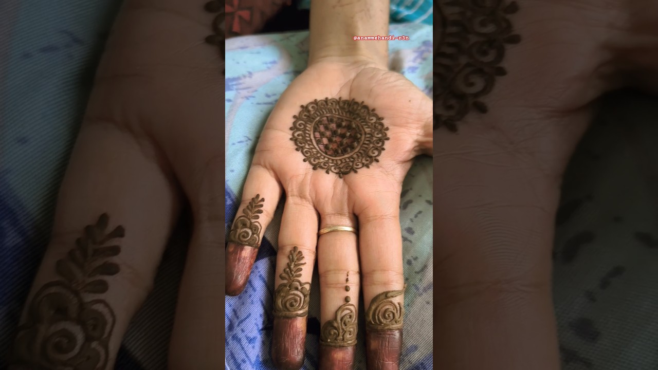 🌿New trending mehandidesign♥️🥀#trendingshorts #trendingmehndi #mehandidesign #beautifulmehndi #hena