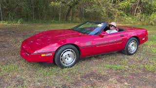 1986 Chevrolet Corvette Convertible Walk Around and Drive By