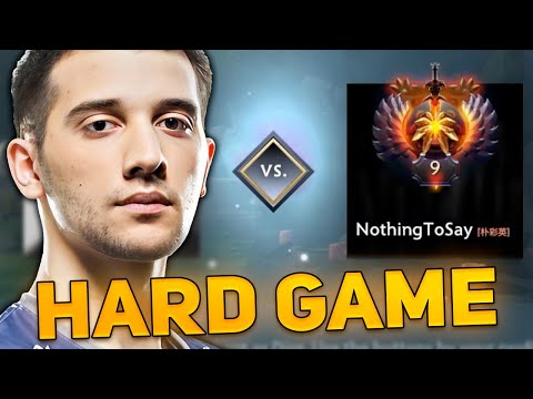 HARD GAME for Arteezy against Top 9 Rank NothingToSay!