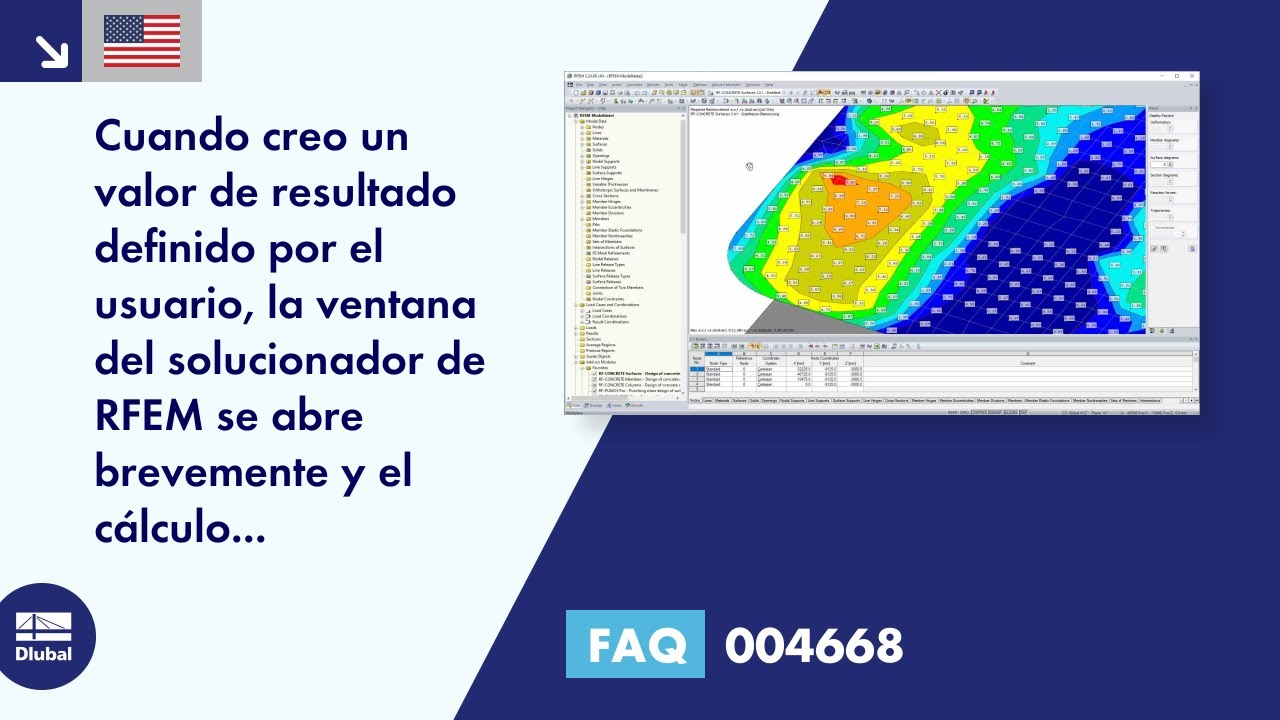 FAQ 004668 | Cuando creo un valor de resultado definido por el usuario, la ventana del solucionador de RFEM se abre brevemente ...