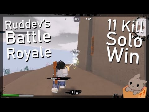 Ruddev's Battle Royale - 11 Kill Victory Royale during first game! (PUBG In Roblox)