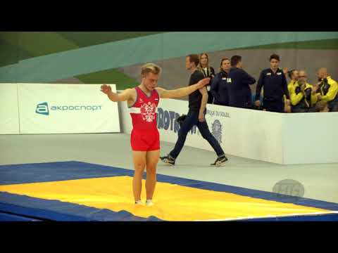 AFANASEV Vadim (RUS) - 2018 Trampoline Worlds, St. Petersburg (RUS) - Qualification Tumbling R2