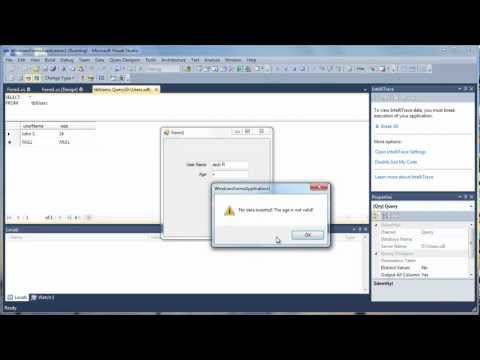 C# Windows Forms & SQL Server