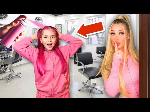 KLEINES MÄDCHEN färbt HAARE PINK 😳