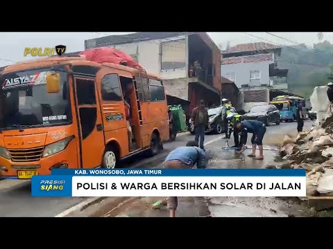 POLRES WONOSOBO EVAKUASI MINIBUS TERGULING AKIBAT REM BLONG