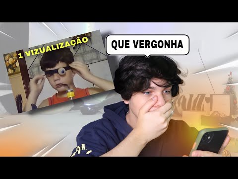 REAGINDO AO MEU PRIMEIRO VÍDEO DO YOUTUBE *contém vergonha alheia*