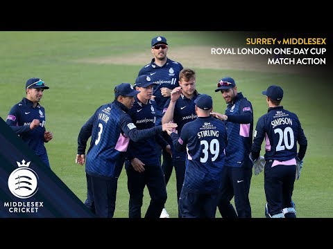 ROSS TAYLOR HITS DEBUT 50 | SURREY v MIDDLESEX | MATCH ACTION