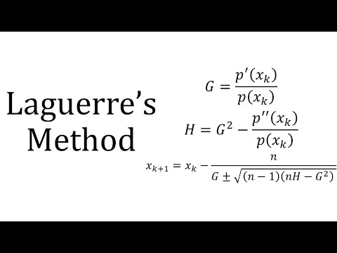 Laguerre's Method Laguerre's Method video