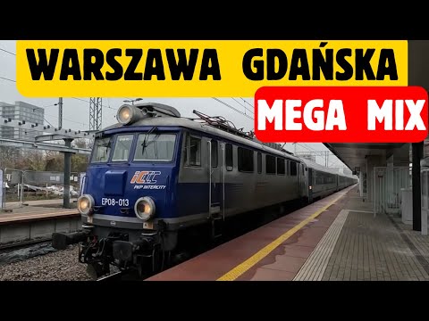 Warsaw Gdańsk trains. PKP Intercity trains have taken over the station!