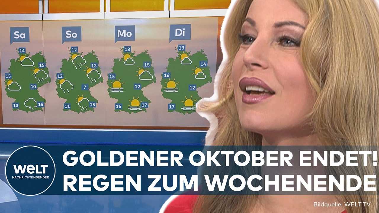 WETTER IN DEUTSCHLAND: Erst bis zu 24 Grad! Dann bringt Kaltfront Regen und Kälte zum Wochenende