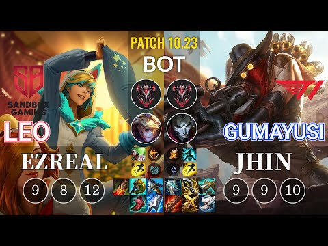 SB Leo Ezreal vs T1 Gumayusi Jhin Bot - KR Patch 10.23