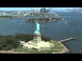 Statue of Liberty Helicopter Tour Aerial View HD.