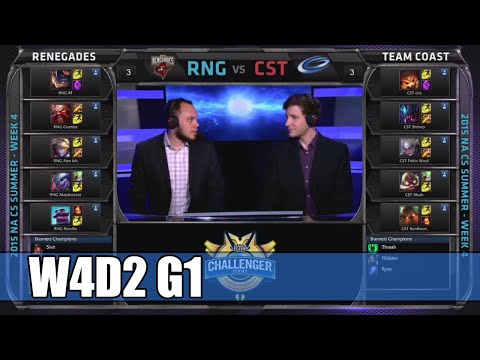 Renegades vs Coast Game 2 | S5 NA CS Summer 2015 Week 4 Day 2 | RNG vs CST G2 W4D2 NACS