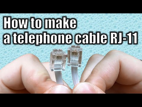 How to make a telephone cable (RJ-11)