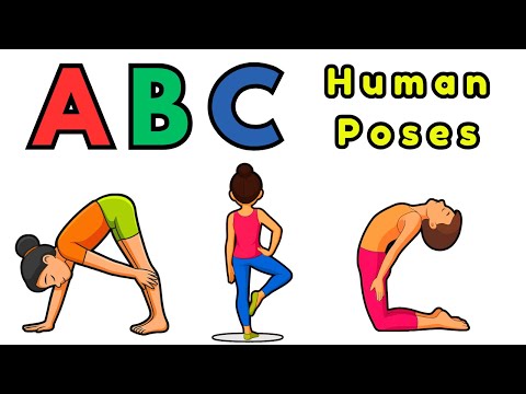 ABC Alphabet Human Poses | Fun & Easy Yoga for Kids | Kids Songs | Yoga Panda Kids