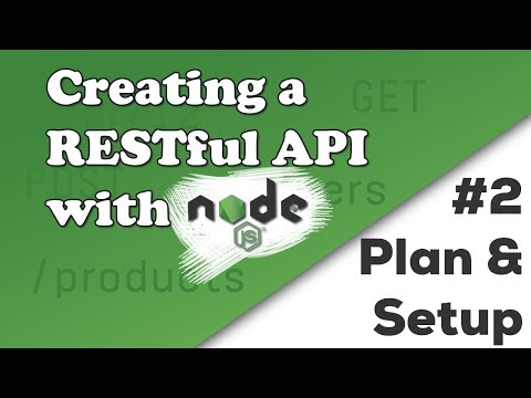 Planning & First Steps | Creating a REST API with Node.js