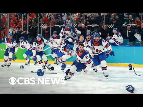 U.S. men's hockey team wins OT thriller for Olympic gold