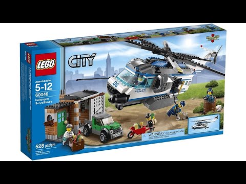 LEGO City Police Helicopter Surveillance Building Set 60046