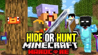 100 Players Simulate Minecraft HIDE or HUNT Royale