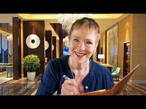 ASMR -  ROLEPLAY -hotel check in upgrading you to a luxury experience - many attentions & selections