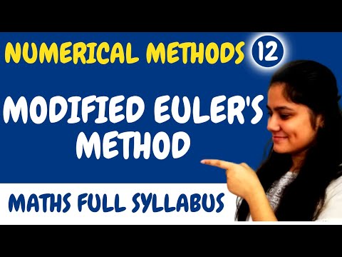 Introduction to Modified Euler's Method|Numerical Methods|Dream Maths