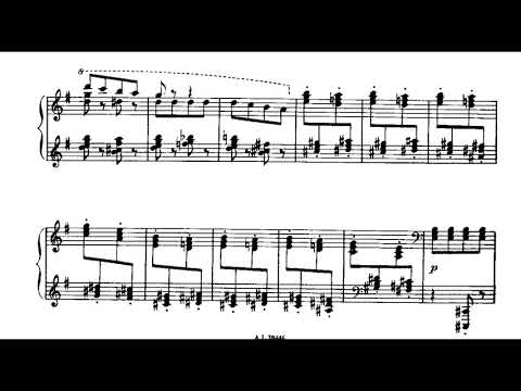 Henri Dutilleux - Au Gré des Ondes (Six Petite Pieces) for Piano (1946) [Score-Video]