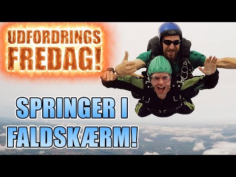 Udfordrings-fredag - Springer i faldskærm!