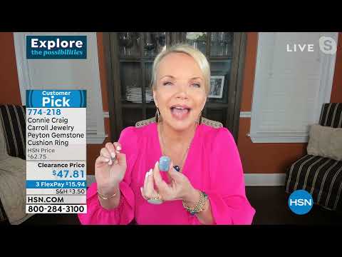 Connie Craig Carroll Jewelry Peyton Gemstone Cushion Ring