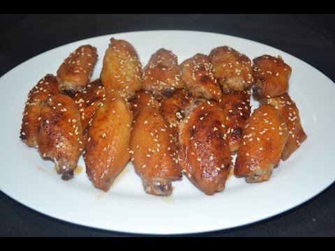 Alitas de pollo en salsa de soya y miel